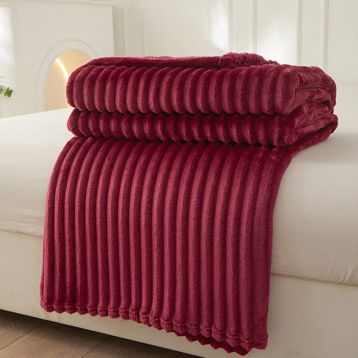 Pledd Grovstrikket Struktur Pledd for Sofa eller Seng | Stort