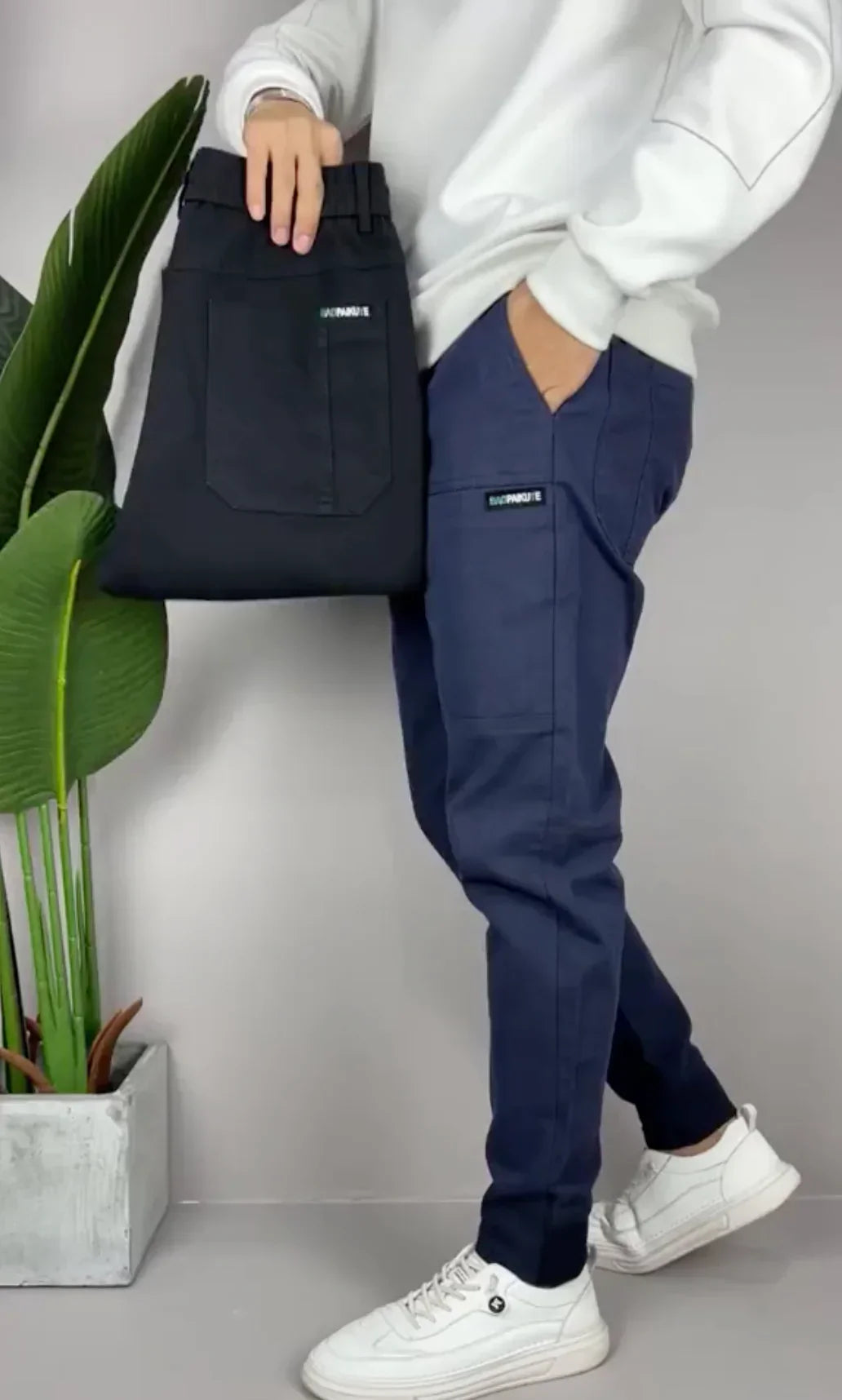 Elastiske Cargo Bukser