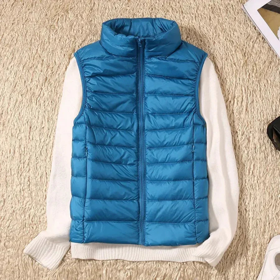 Vindbestandig Kvinners Bodywarmer med Glidelås