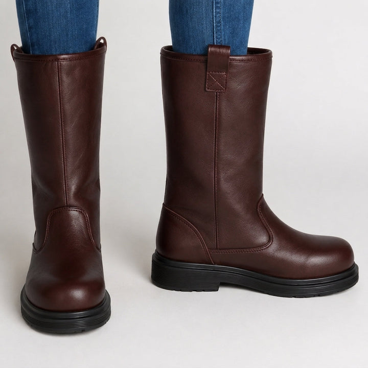 Boots i Skinn til Herre – Fôret, Vannavstøtende, Uformelle til Høst og Vinter