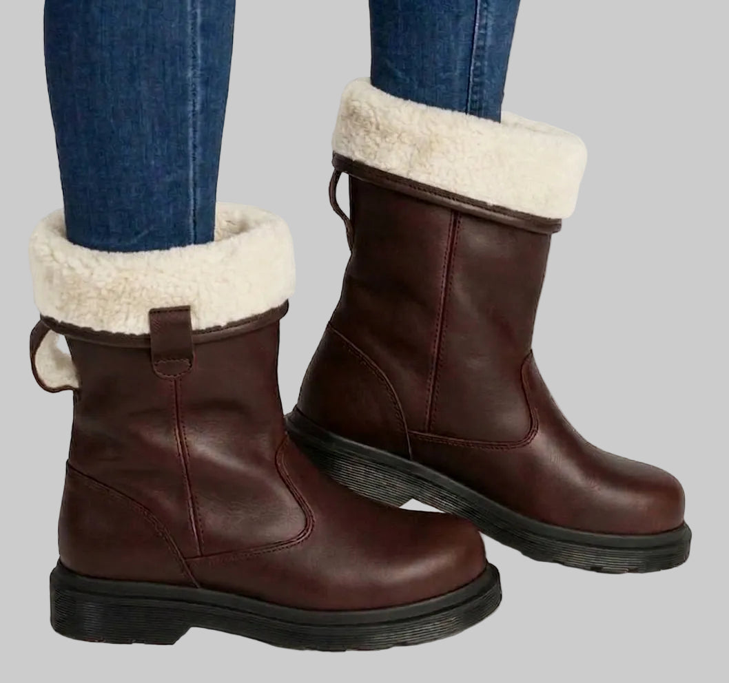 Boots i Skinn til Herre – Fôret, Vannavstøtende, Uformelle til Høst og Vinter
