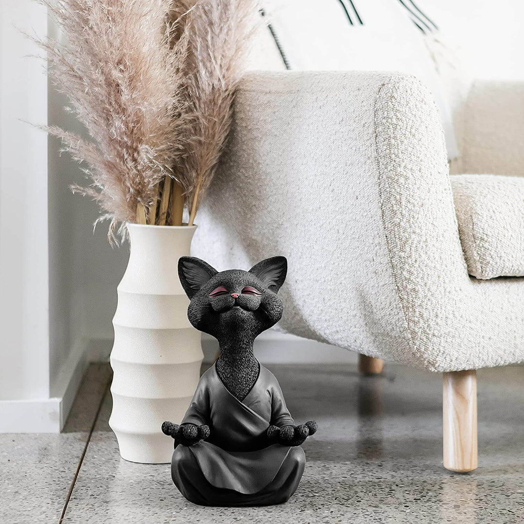 Buddha-kattefigur