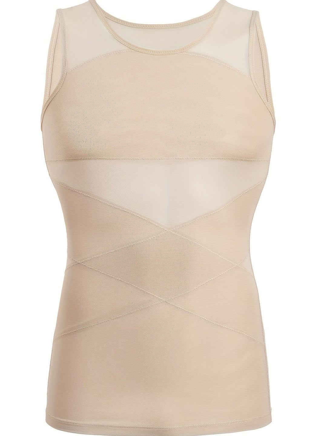 Herre Shapewear Tanktop Magekontroll Ermeløs Undertrøye
