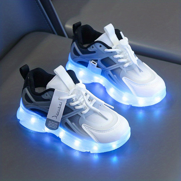 Lysende Sneakers for Barn – Fargerike, LED-Belysning for et Lekent Look