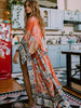Punainen kukkakuvioinen kimono - Isabella