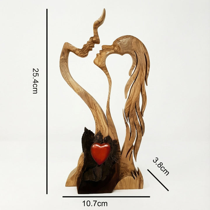 Trepar-skulptur – abstrakt design, håndverkspreg & hjemmedekorasjon