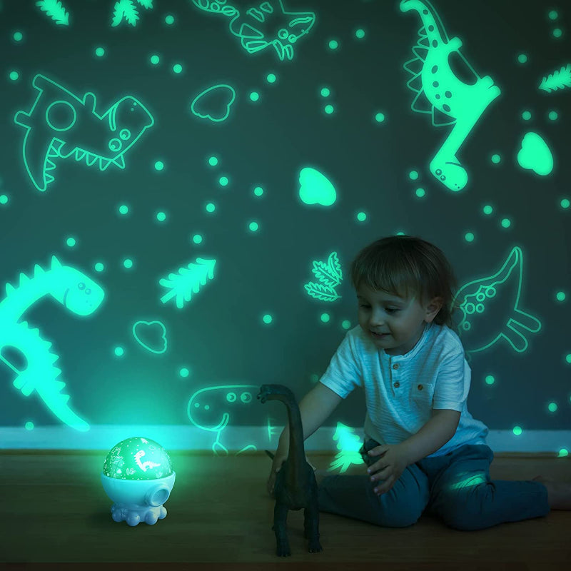 LED-nattlampe med hav- og stjerneprojeksjon + musikkfunksjon - DreamAura
