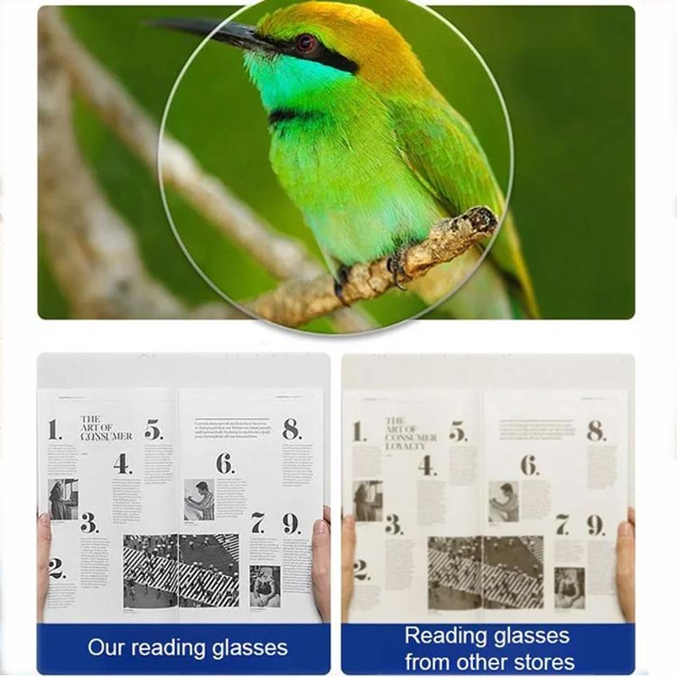 Lesebriller med magnetisk nakkeoppheng og blålysfilter med tapsikkert design