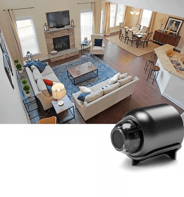 Mini 1080P HD WiFi-sikkerhetskamera – tar opp video og lyd.