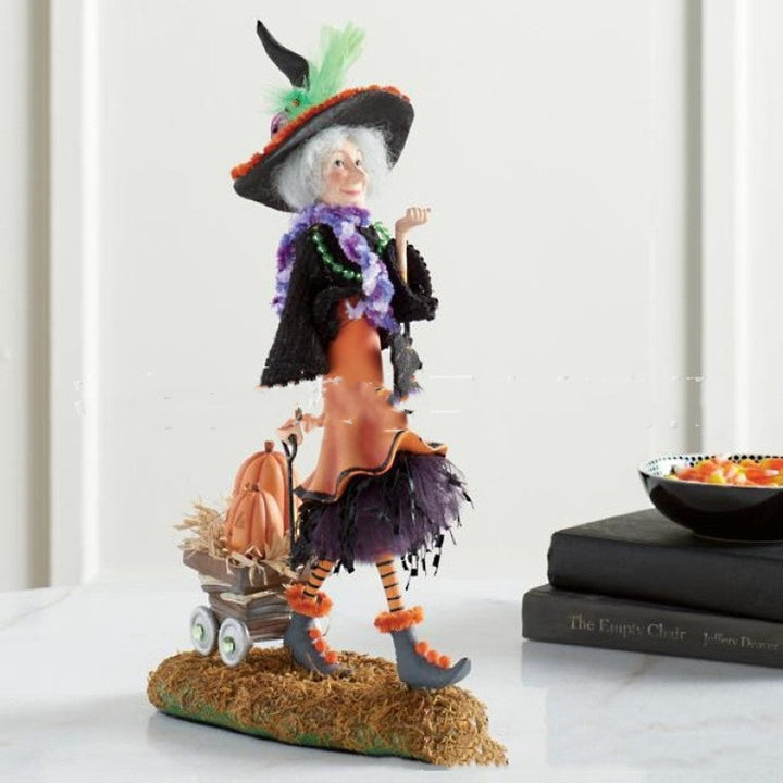 Bewitching Figure Halloween-heksedukke i resin håndverksdekoration — bilde 2