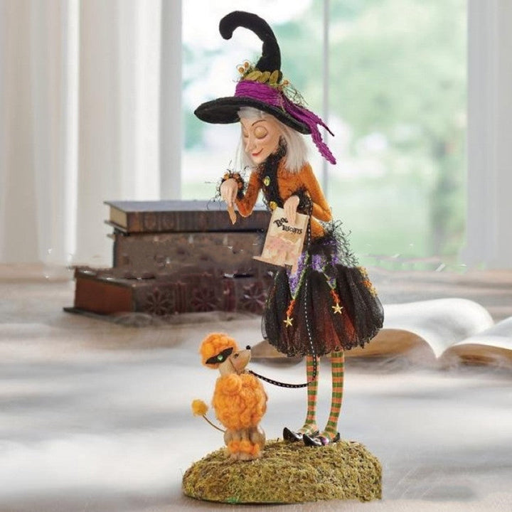 Bewitching Figure Halloween-heksedukke i resin håndverksdekoration — bilde 3