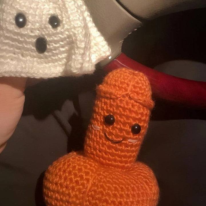 Håndlagde heklede Halloween-gresskar- og gjengangerpynt — bilde 4