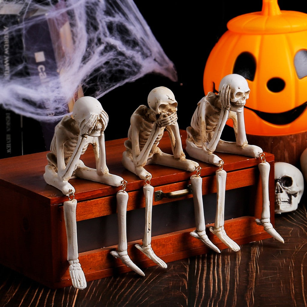 Halloween hodeskalle resindekorasjoner spøkelsesfestival atmosfæredekorasjoner — bilde 1