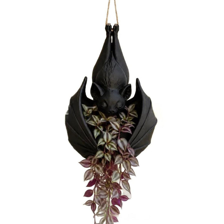 Halloween hengende flaggermus-blomsterpotte hagedekorasjon — bilde 4
