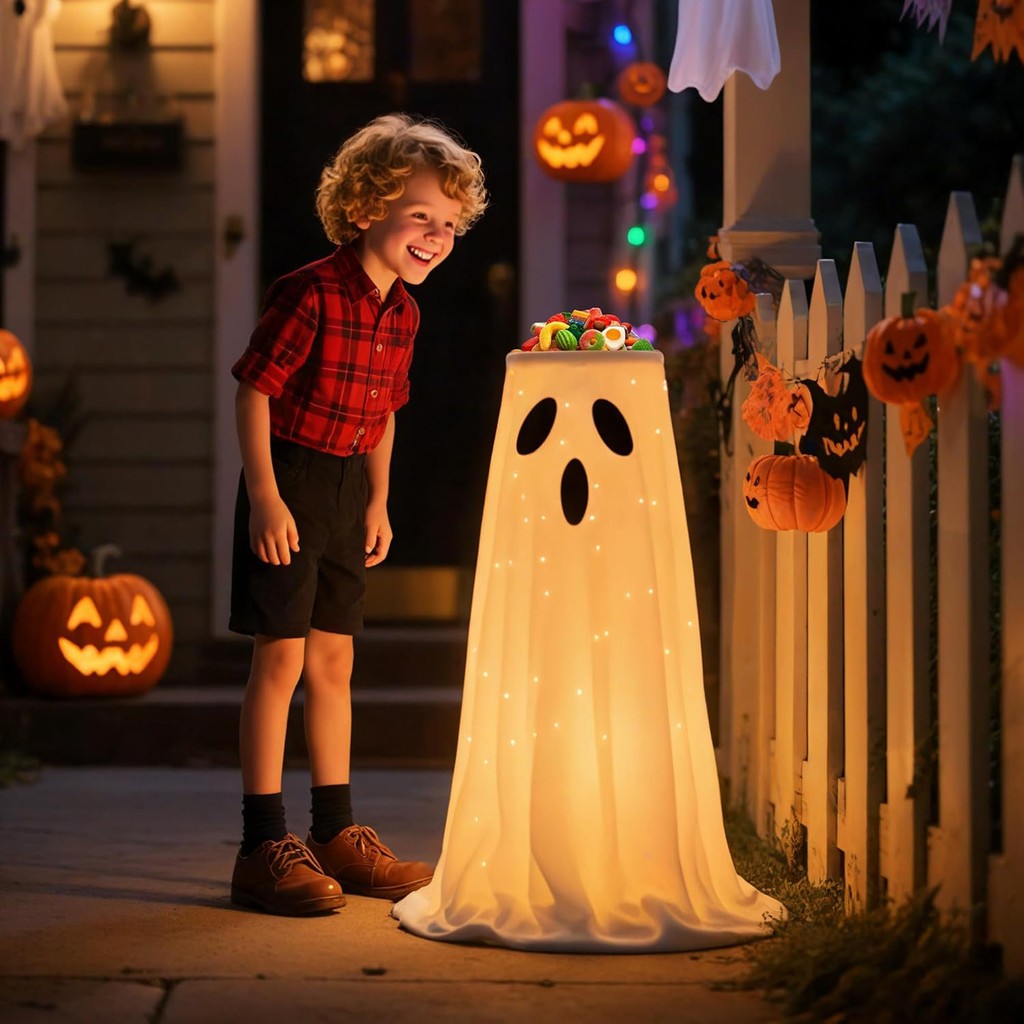 Halloween spøkelse godterifat stativ — bilde 1