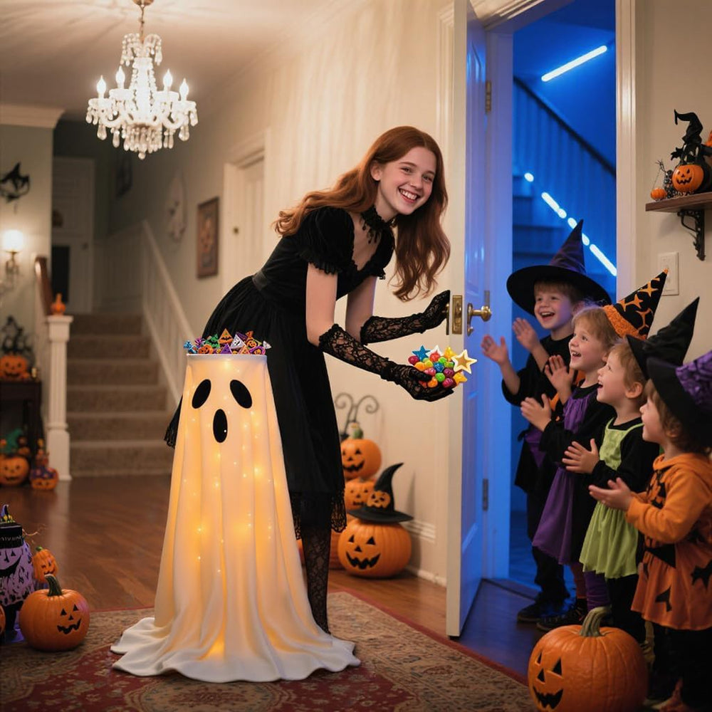 Halloween spøkelse godterifat stativ — bilde 2