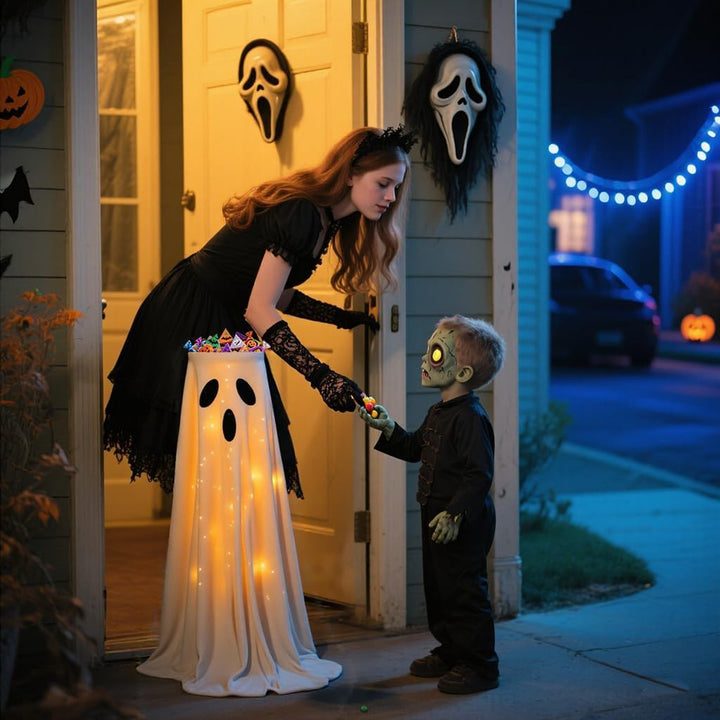Halloween spøkelse godterifat stativ — bilde 3