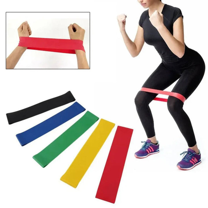5-pack Träningsband för Helkroppsträning – Hemmagym, Fitness, Yoga & Pilates — bilde 1