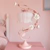 Bordlampe med keramisk rose – Shabby Chic