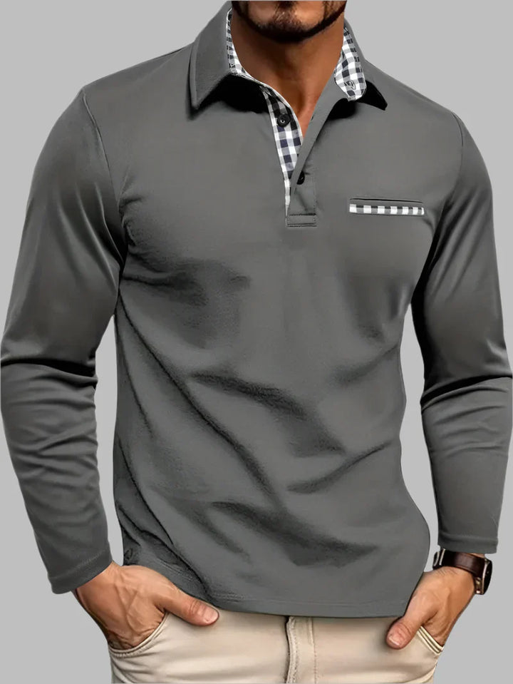 Menns Klassiske Langermede Sommer Polo