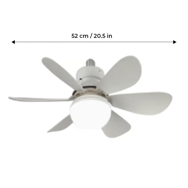 BreezeLux | Takvifte med lys 2-i-1