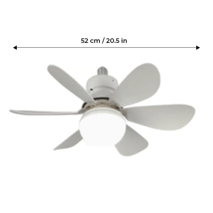 BreezeLux | Takvifte med lys 2-i-1