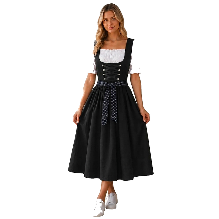 Midi-dirndl for damer med snøreliv