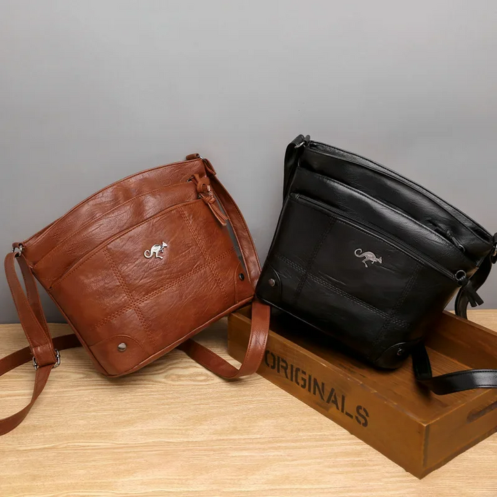 Elegant Skulderveske i Skinn for Kvinner – Sabrina