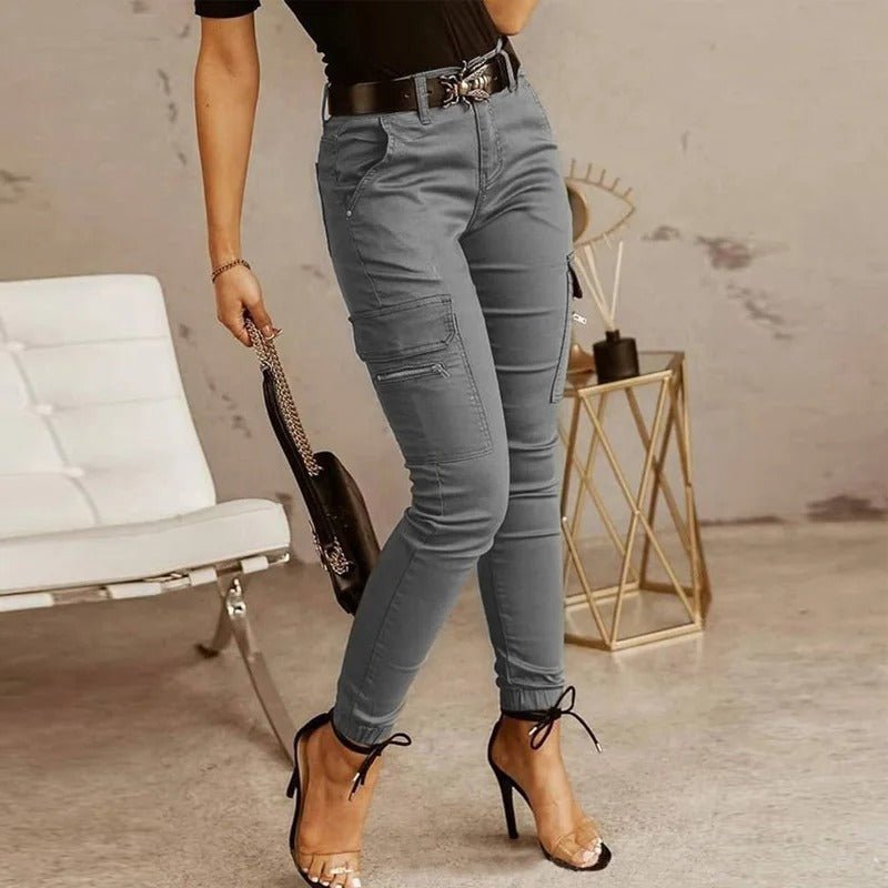Kvinners skinny cargo jogging bukser