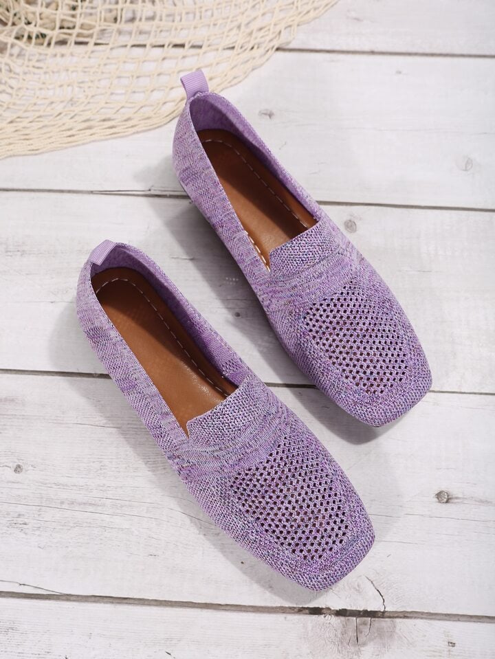 Ortopediske slip-on-sneakers for dame med myk fotseng og pustende mesh
