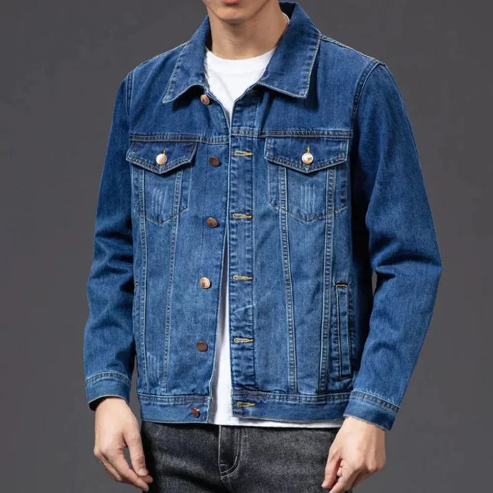 Klassisk Menns Denim Jakke