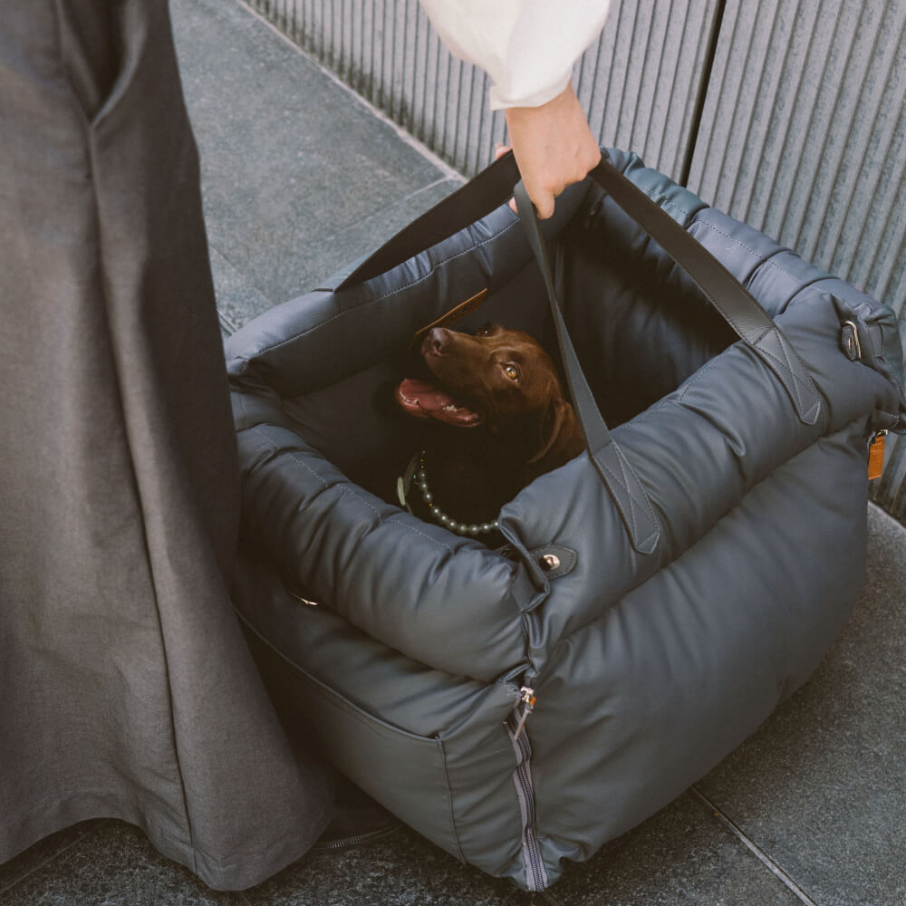 Komfortabelt vintersete for hund i bil – PawLuxury
