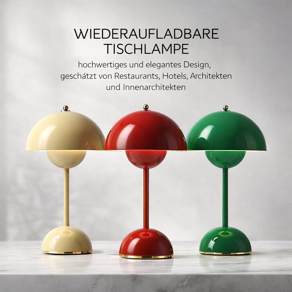Designer bordlampe | LED-bordlampe | Nattlampe | Dimbar og trådløs | Lumora