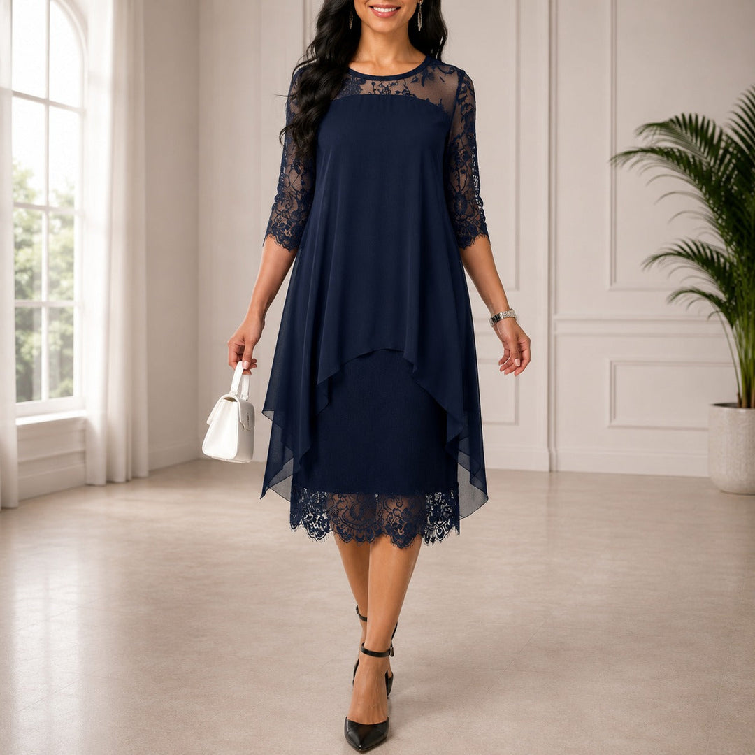 Dorothee plus size midi-aftenkjole - elegant stil