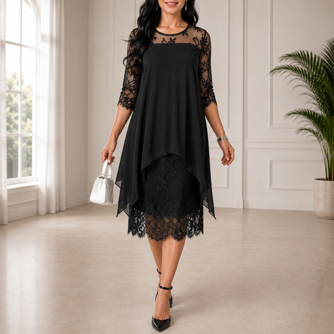 Dorothee plus size midi-aftenkjole - elegant stil