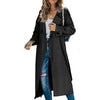 Kvinners Lang Trench Coat Tidløs & Funksjonell