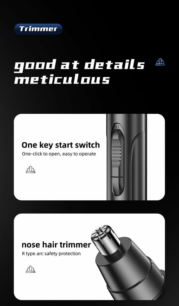 Painless Nese &amp; Øre Hår Trimmer – Presis Grooming med Maksimal Komfort