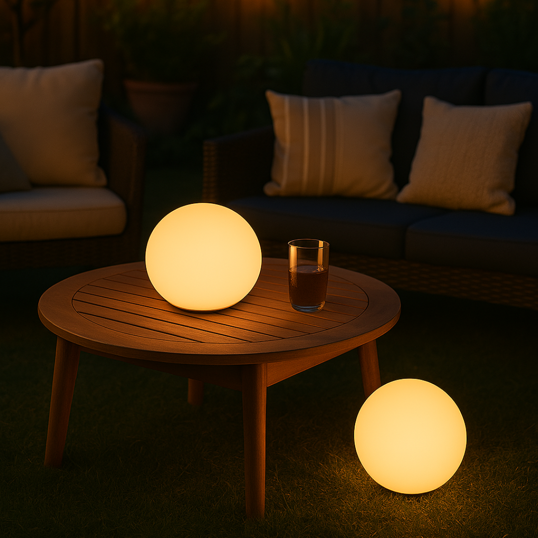 Trådløs fargerik LED-bordlampe med fjernkontroll