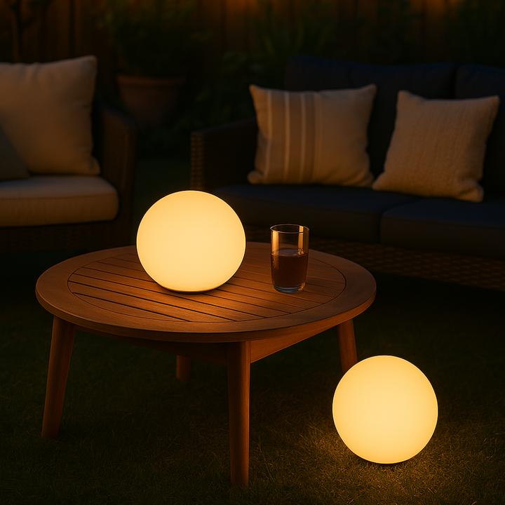 Trådløs fargerik LED-bordlampe med fjernkontroll