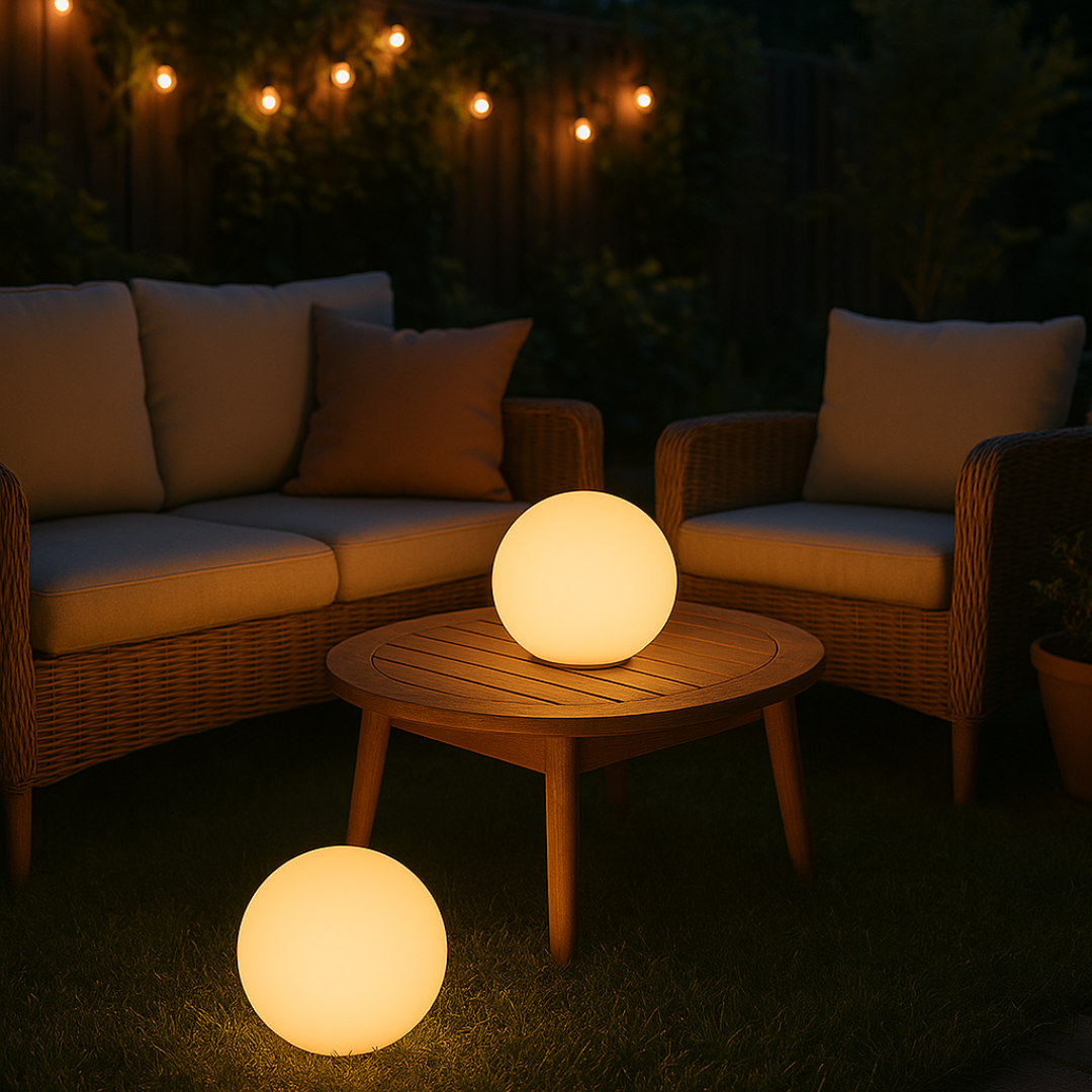 Trådløs fargerik LED-bordlampe med fjernkontroll