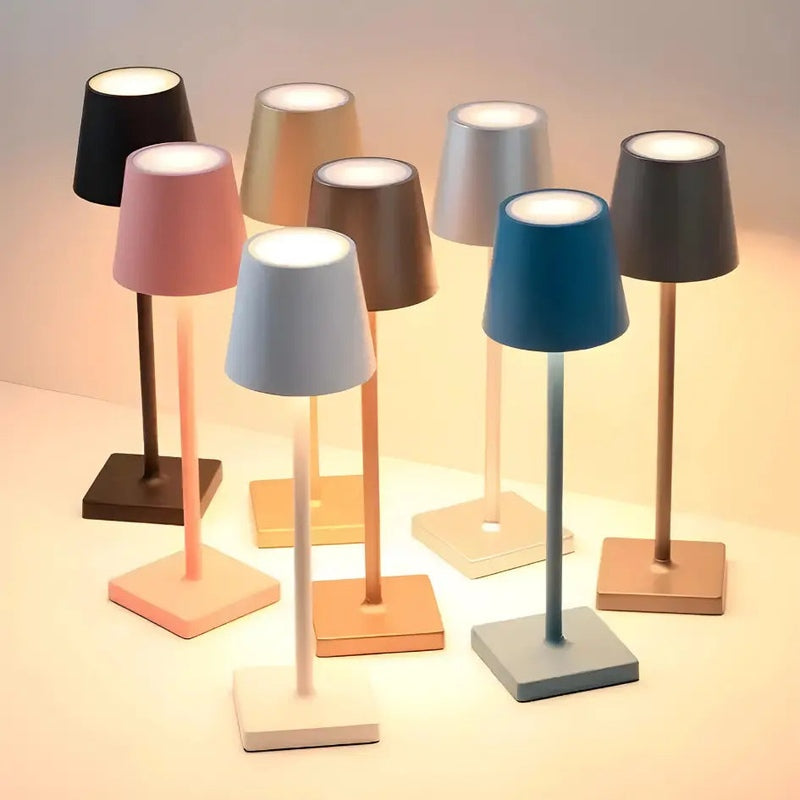 Trådløs, oppladbar bordlampe – elegant LED for innendørs og utendørs bruk