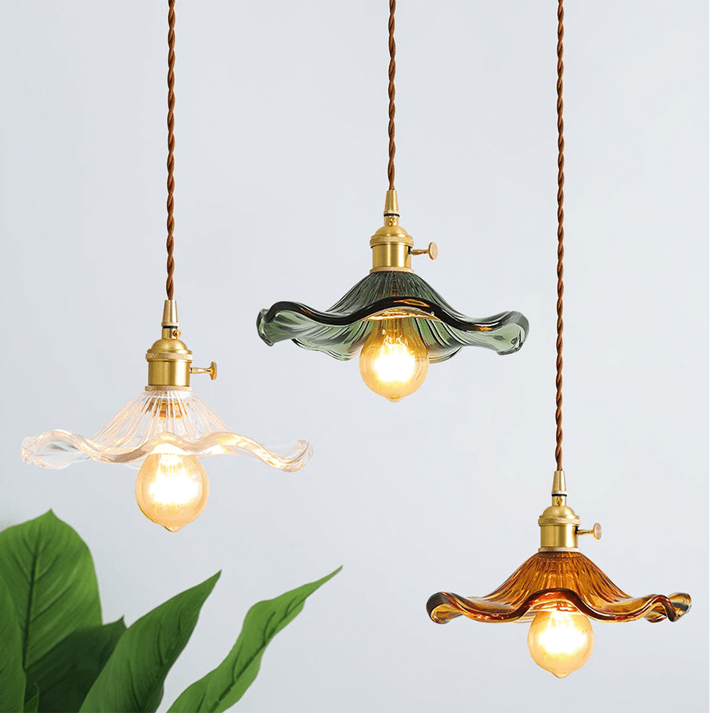 Hibiscus-hengelampe - koselig LED-belysning