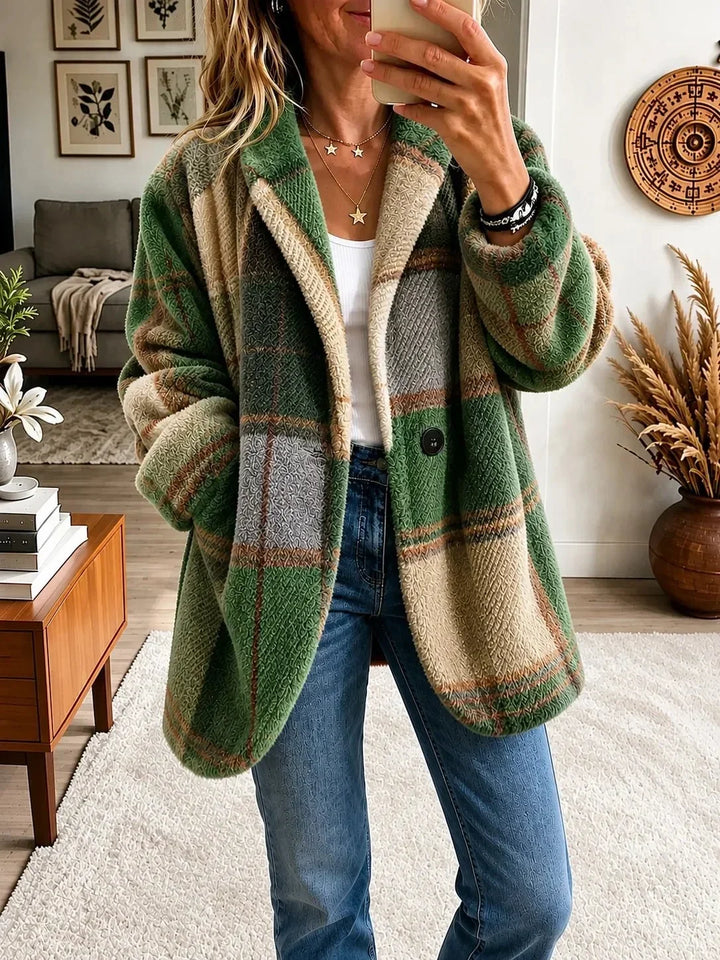 Kosete, flerfarget rutet kåpe