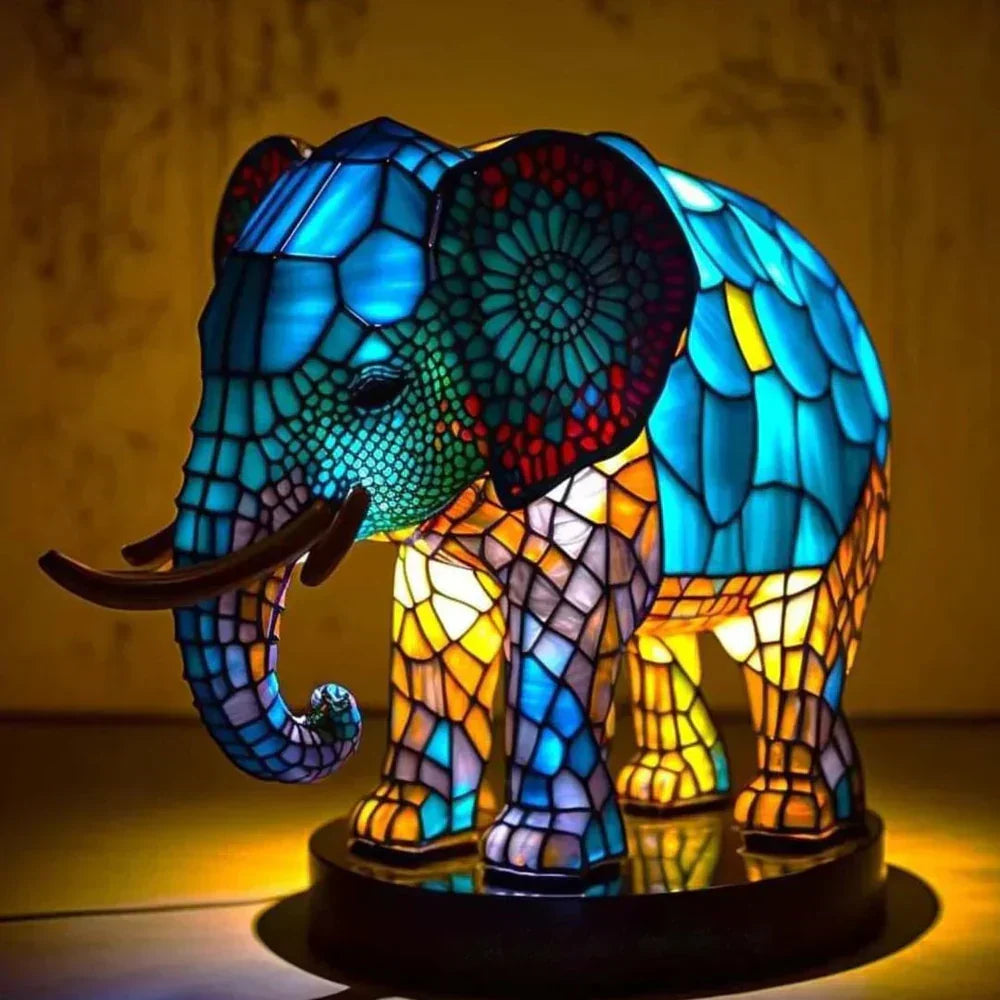 Dyrelamper i Farget Glass – Kunstnerisk Bordpynt