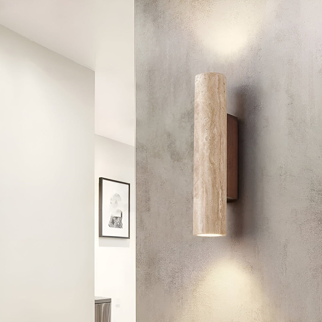 Vegglampe | Elegant Belysning | Design i Travertin