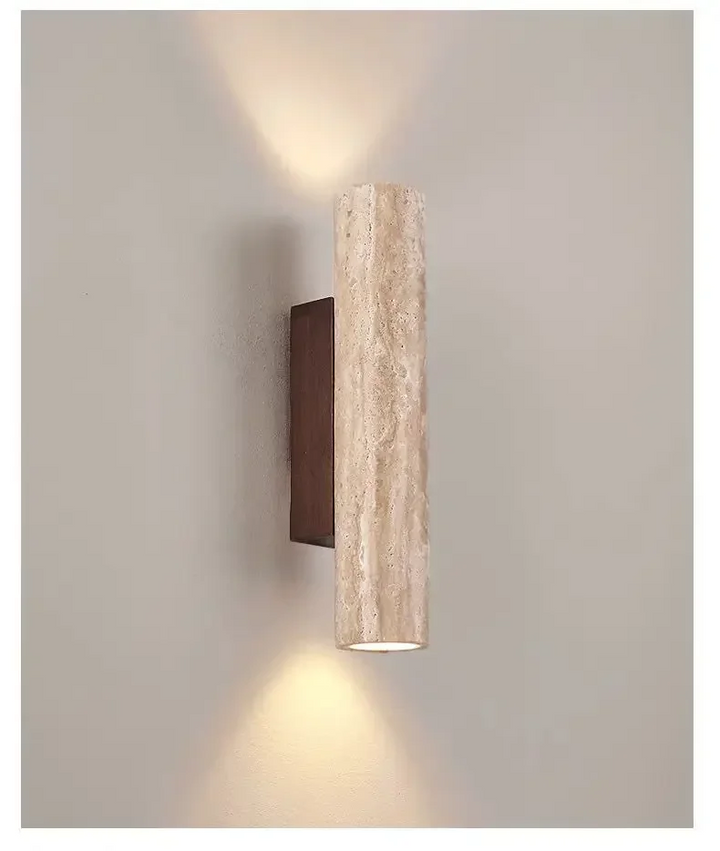Vegglampe | Elegant Belysning | Design i Travertin