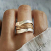 Ring - Elegant Smykke i Sølv og Gull