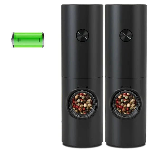 Elektrisk Pepper- og Saltkvern med LED-belysning