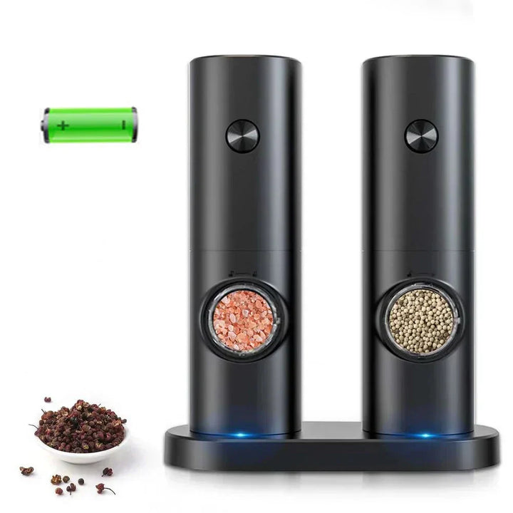 Elektrisk Pepper- og Saltkvern med LED-belysning