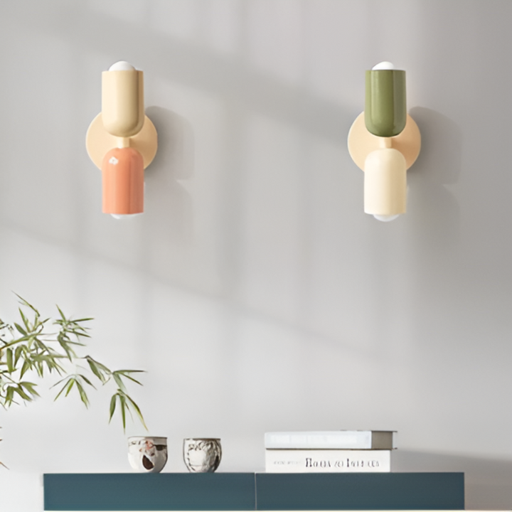 Tosidig LED-vegglampe i nordisk design - Moderne Belysning for Hjemmet